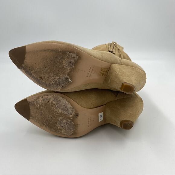 Jérôme Dreyfuss Women Suede Fringe Heel Boho Ankle Boots Size EU 37 US 7 - Picture 2 of 8